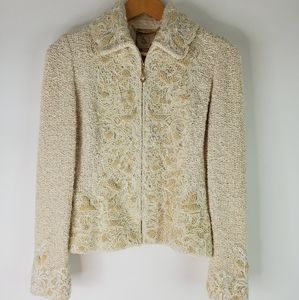St. John Couture Full Zip Embellished Jacket